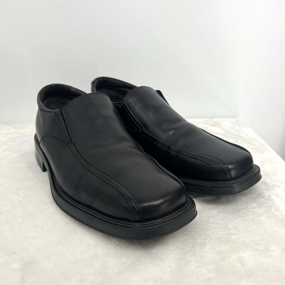 VENTURINI Dorino Men's Italian Black Leather Loafers 9.5M Office Academia Event